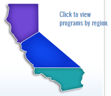 north, central, and southern california regions separated according to Indian Health Service