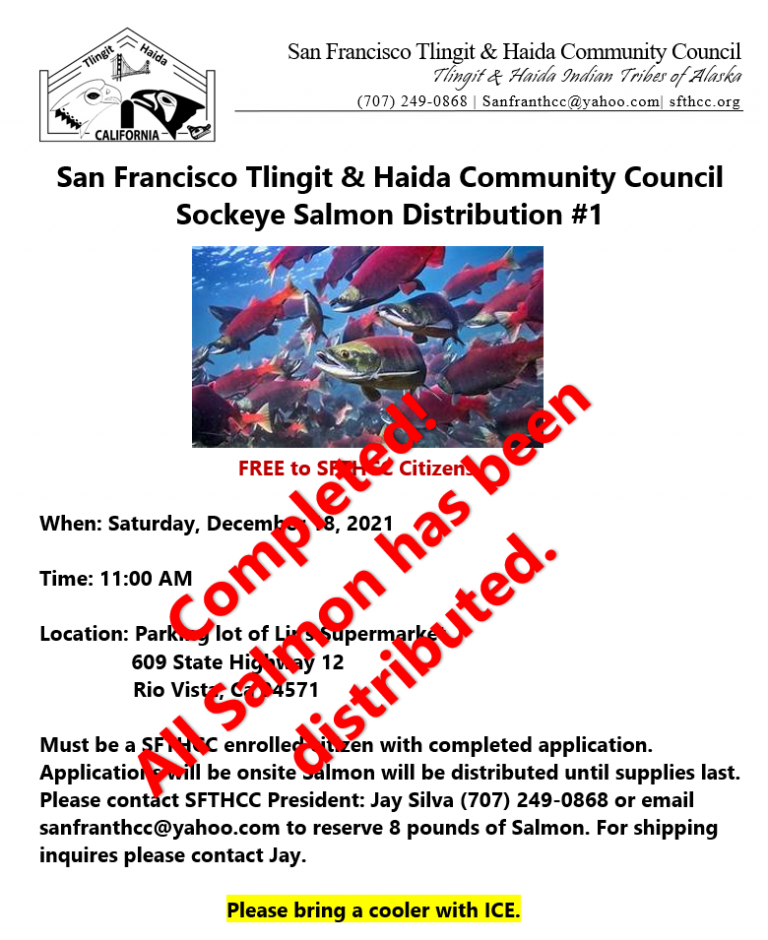 Sockeye Salmon Distribution San Francisco Tlingit Haida Community sockeye-salmon-distribution-san-francisco-tlingit-haida-community
